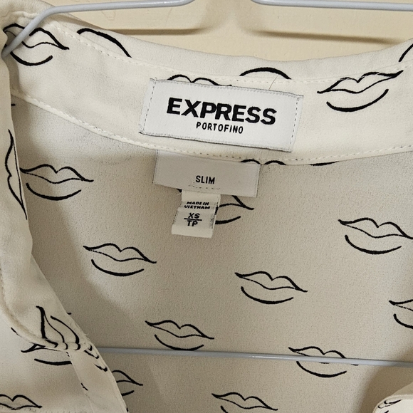 Express Portofino Lip Print Sz XS - Picture 4 of 4